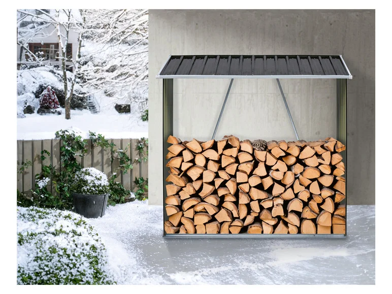 Étagère pour bois de cheminée