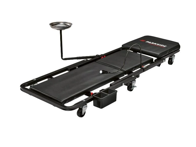 Chariot de mécanicien et tabouret d’atelier