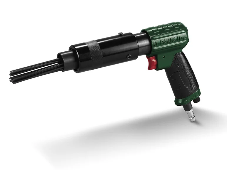 Grignoteuse à tôle, dérouilleur à aiguilles ou unité de maintenance pneumatique