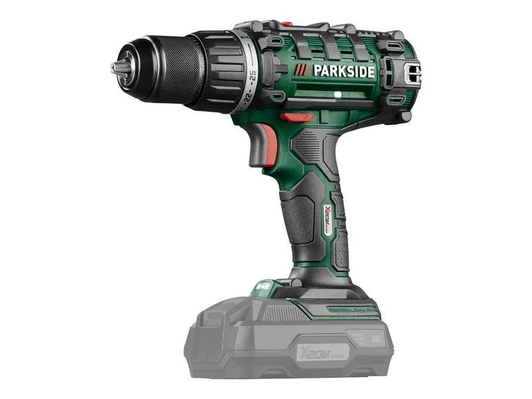 PARKSIDE® Perceuse-visseuse sans fil PABS 20-Li G8, 20 V