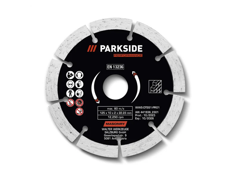PARKSIDE PERFORMANCE® Disque à tronçonner, Ø 125 mm