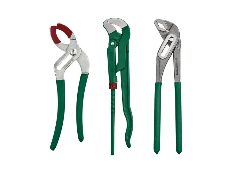 Jeu de pinces sanitaires 3 pièces ou Pince pour tuyaux d'angle