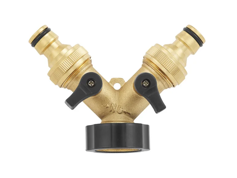 Système enfichable en laiton ou distributeur à 2 voies