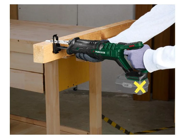 Scie sabre sans fil PSSA 20-Li B2, 20 V