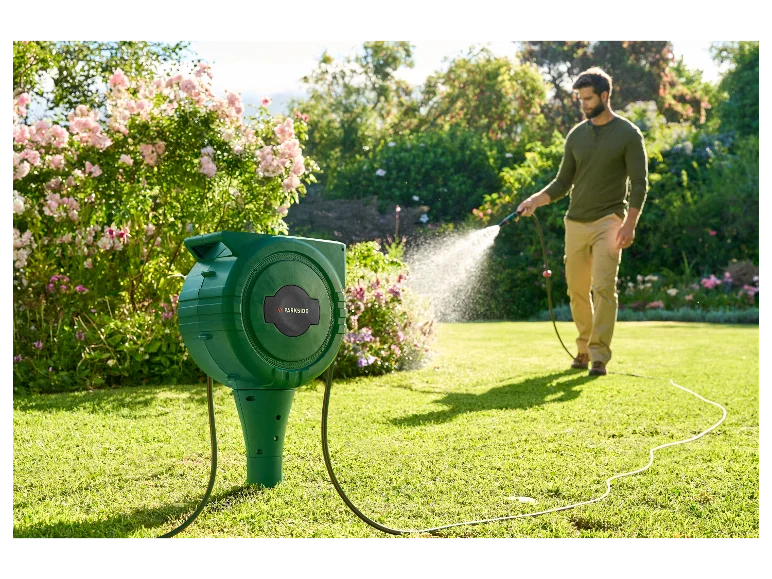 Enrouleur de tuyau sur piquet, 25 m