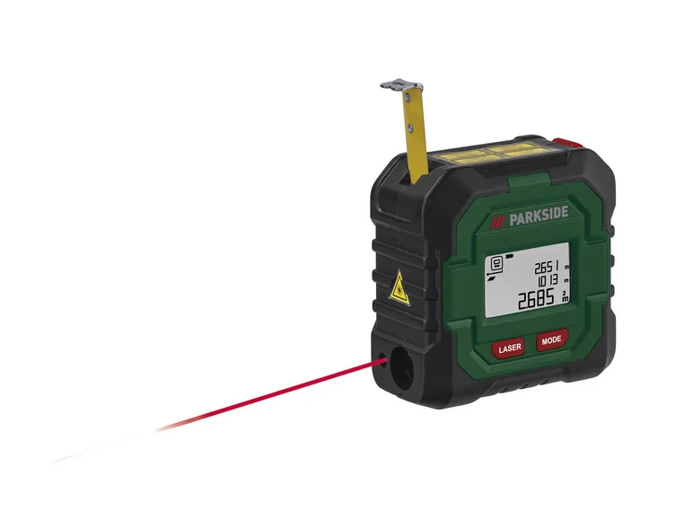 PARKSIDE® Télémètre laser sans fil avec mètre ruban PLMB 4 C2, 50 m
