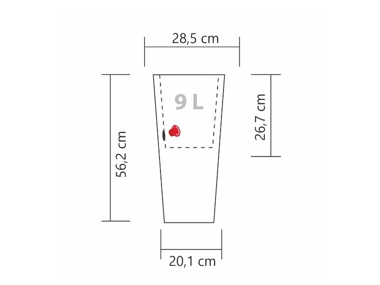 Pot à fleurs avec insert