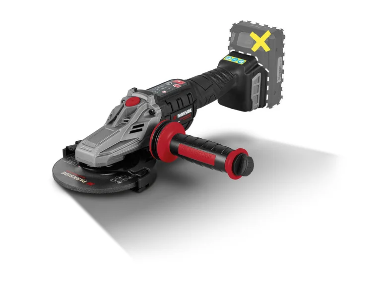 PARKSIDE PERFORMANCE® Meuleuse d'angle sans fil à tête plate PPWSFA 20-Li A2, 20 V