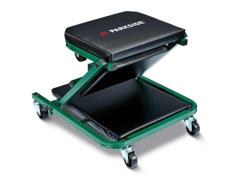 Chariot de mécanicien et tabouret d’atelier