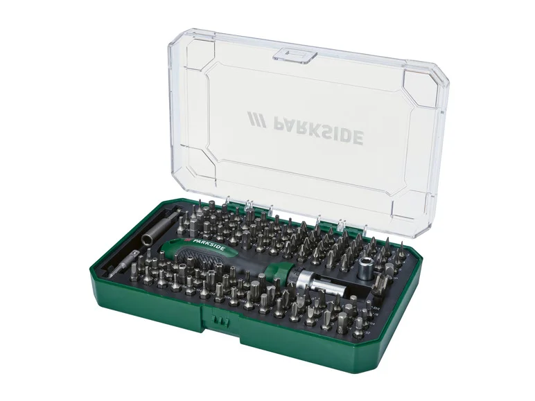 PARKSIDE® Jeu d'embouts de tournevis à cliquet, 115 pièces