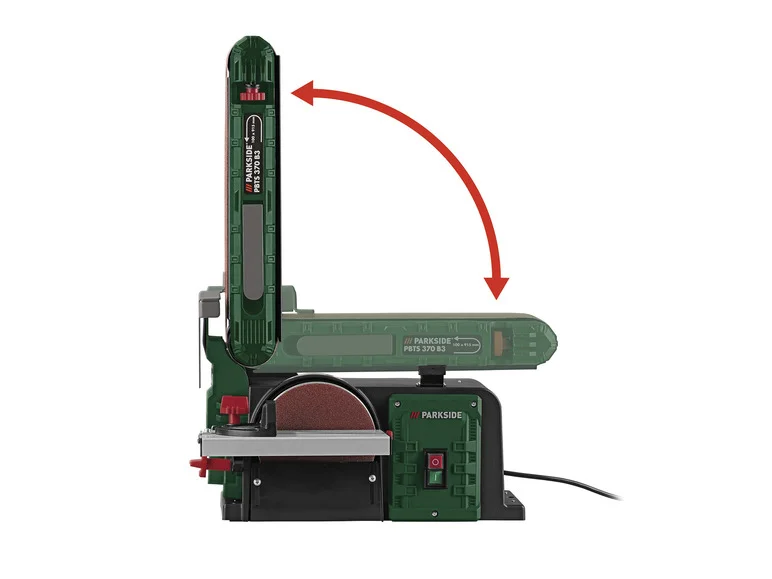 PARKSIDE® Ponceuse à bande et à disque PBTS 370 B3, 370 W