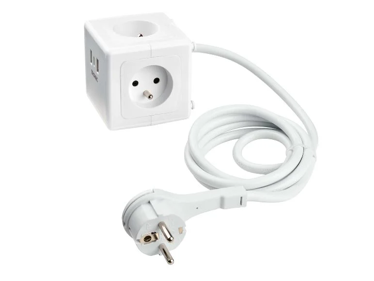 Cube multiprise avec ports USB