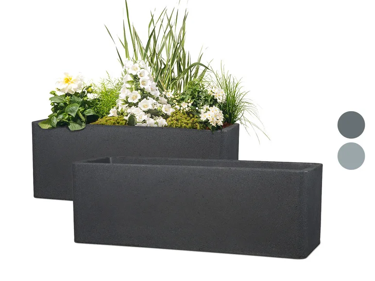 Jardinières « Cube Box », plastique, rectangulaire