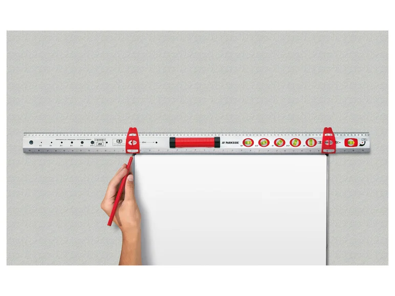PARKSIDE® Set d'équerres, niveau à bulle gradué ou guide de coupe angulaire