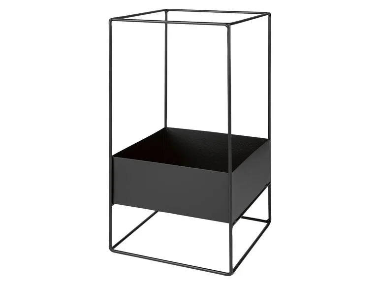 Pot de fleurs avec cadre métallique