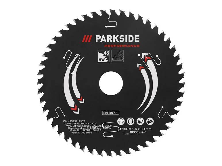 PARKSIDE PERFORMANCE® Lame de scie circulaire, 190 mm