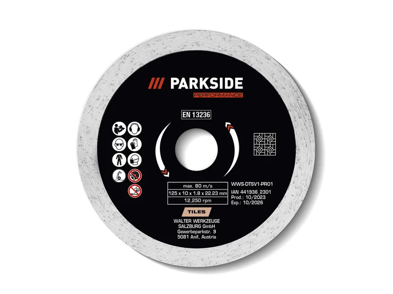 PARKSIDE PERFORMANCE® Disque à tronçonner, Ø 125 mm