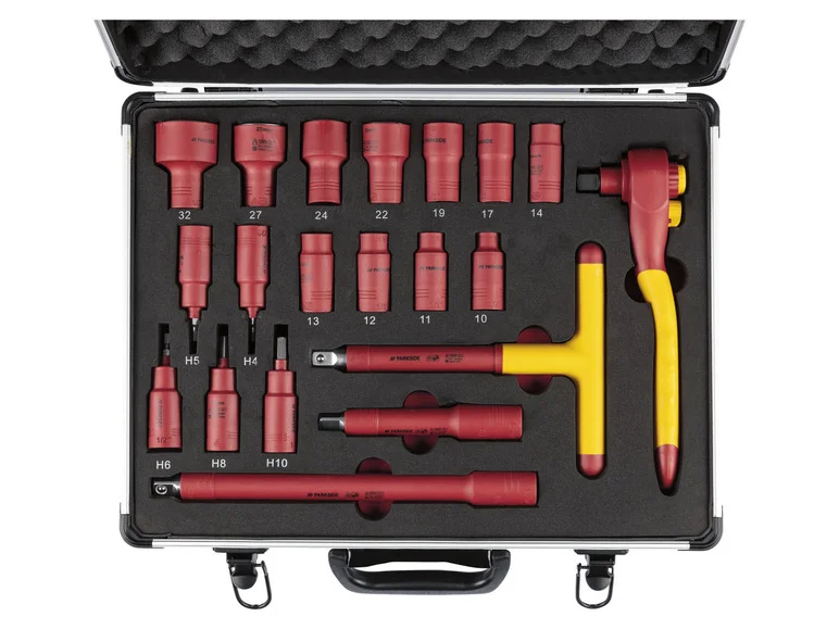 PARKSIDE® Jeu de clés à douilles ou Jeu de clés à fourche à une bouche, 20 pièces