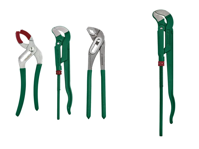 Jeu de pinces sanitaires 3 pièces ou Pince pour tuyaux d'angle