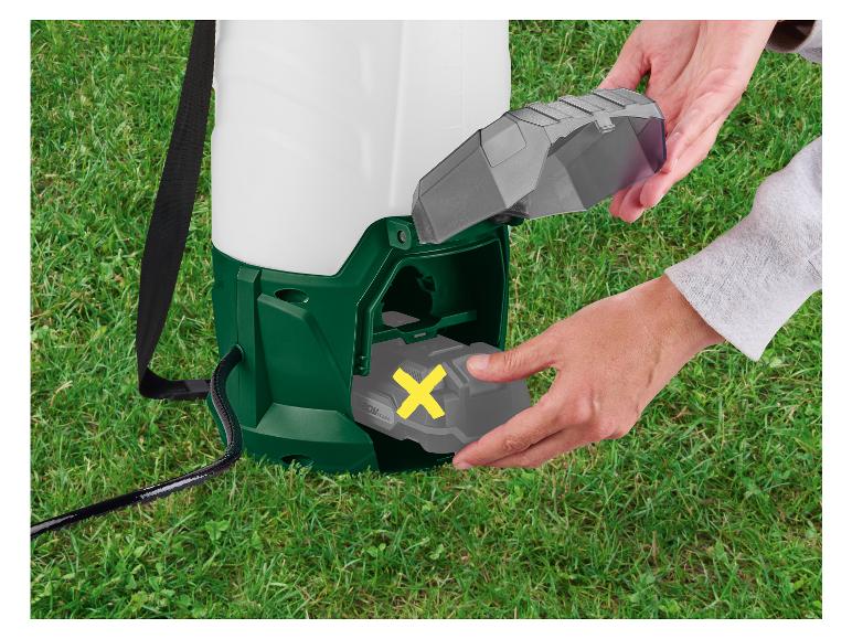 Pulvérisateur à pression + Batterie + Chargeur, 20 V