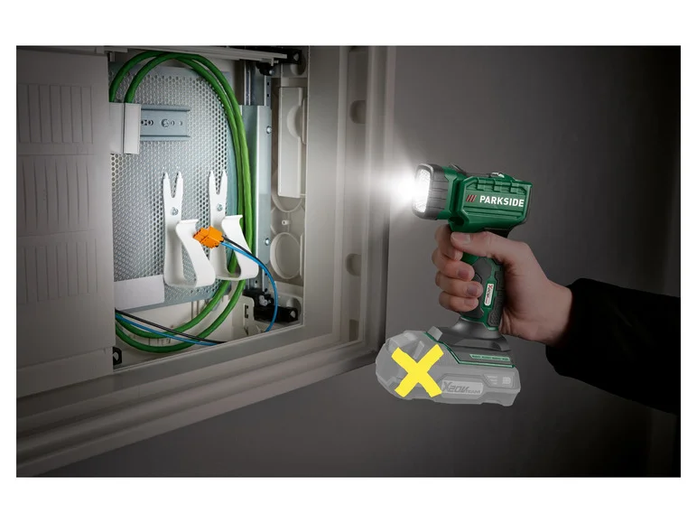 PARKSIDE® Lampe torche LED sans fil PLHLA 20-Li A1 / PLHLA 20-Li C1, 20 V