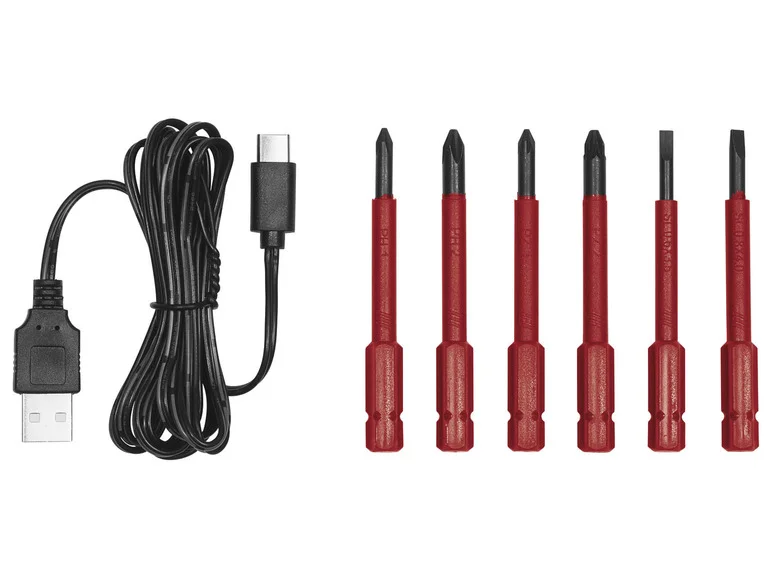 PARKSIDE® Tournevis sans fil PASD 4 B2, 4 V, avec 6 embouts