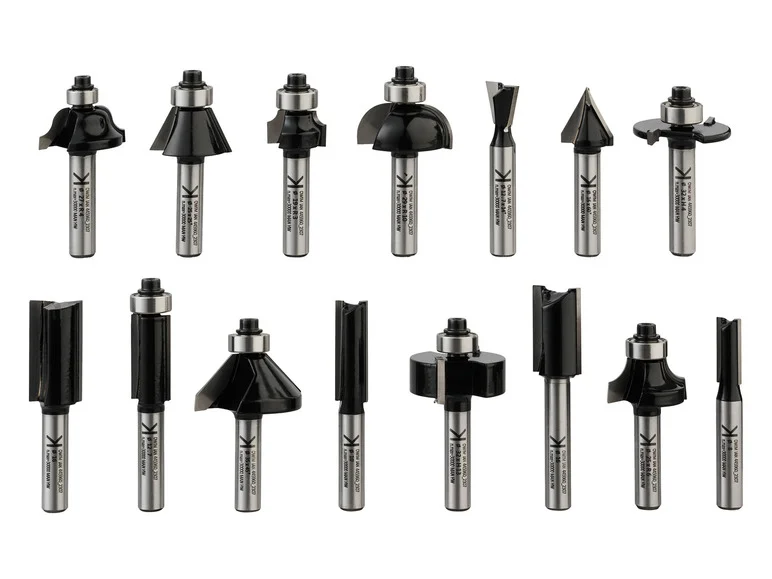 Set d'embouts de fraisage PPFB 15 A1, 15 pièces