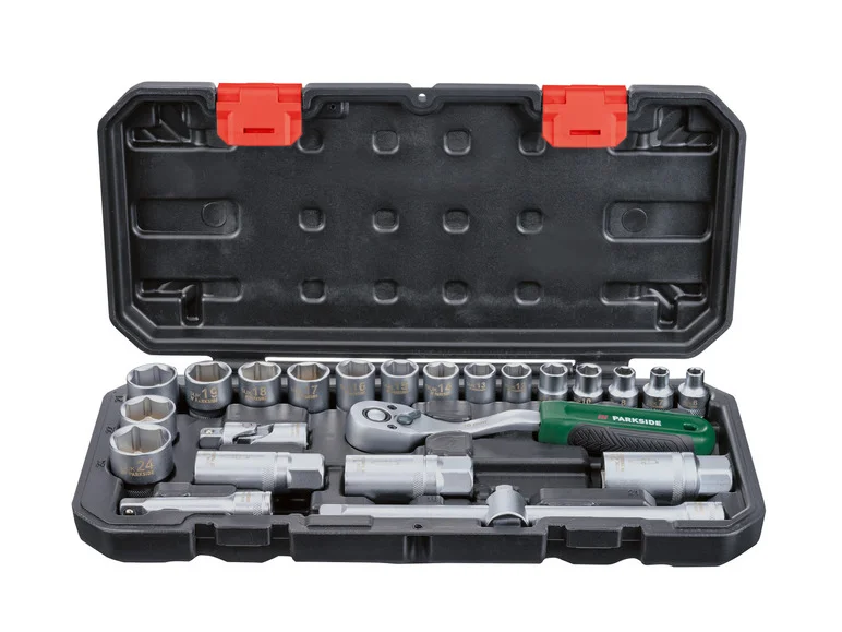 PARKSIDE® Set de douilles et d'embouts PSSS 24 A1, 24 pièces