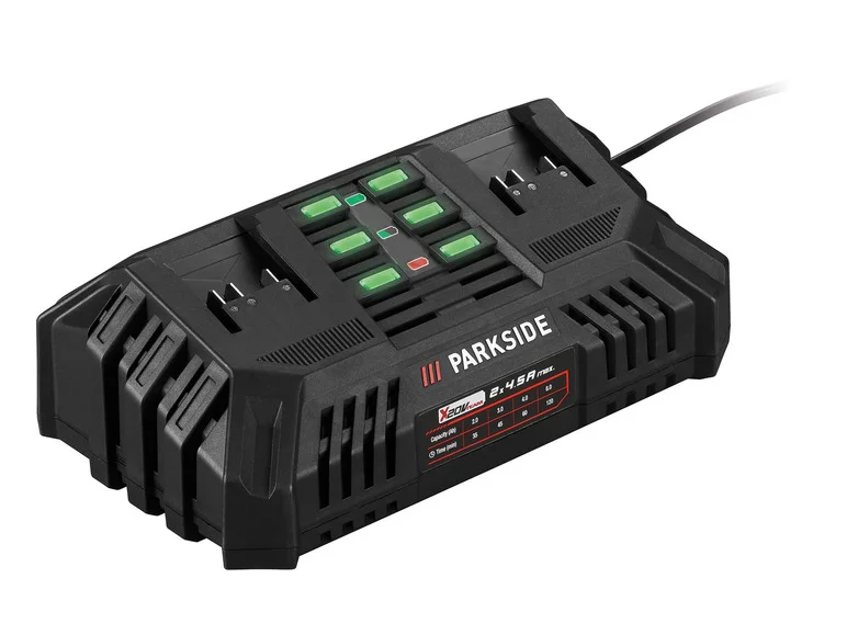 PARKSIDE® Chargeur de batterie double PDSLG 20 B, 2 x 4,5 A, 20 V