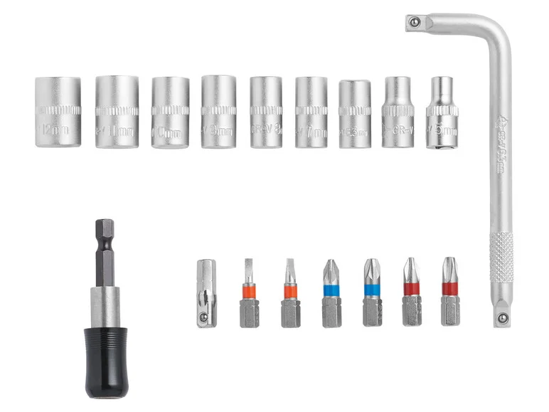 PARKSIDE® Jeux d'accessoires de perçage, 18 pièces