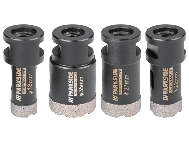 PARKSIDE PERFORMANCE® Jeux de couronnes de forage diamantées PDBK 3 A1