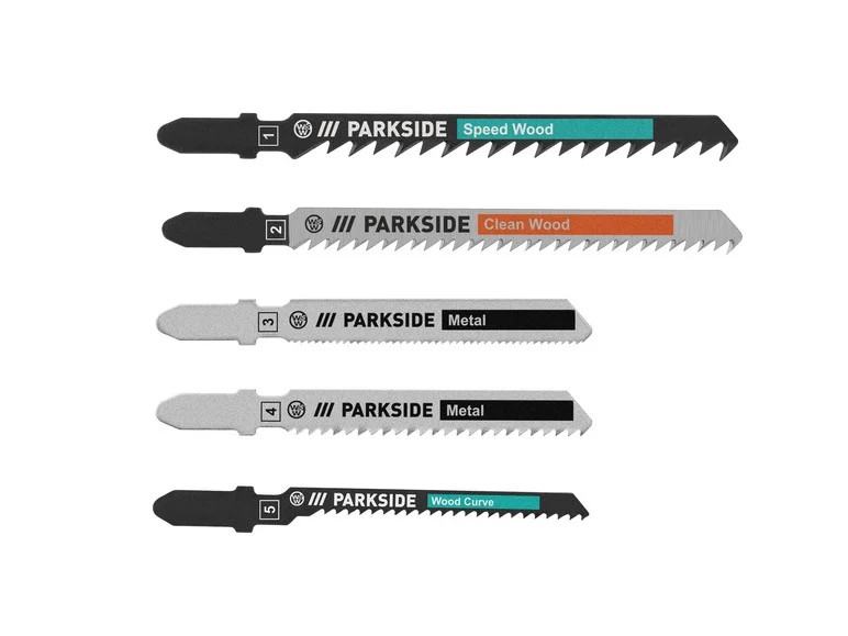 PARKSIDE® Lames de scie sauteuse PSTZ 3 A1, 5 pièces