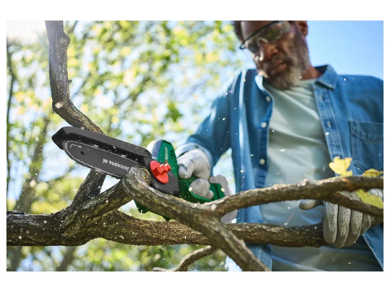 PARKSIDE® Mini-tronçonneuse à bois sans fil PGHSA 20-Li B1, 20 V
