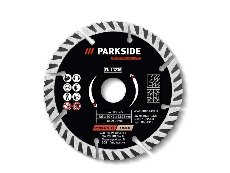 PARKSIDE PERFORMANCE® Disque à tronçonner, Ø 125 mm