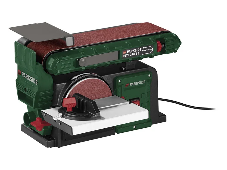 PARKSIDE® Ponceuse à bande et à disque PBTS 370 B3, 370 W