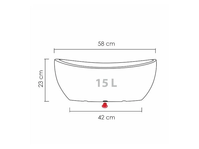 Scheurich Jardinière Wave Globe