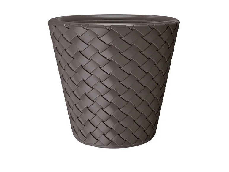 PROSPERPLAST, Pot de fleurs « Matuba », aspect fibre de bambou, Ø 60 x H 59 cm, 120 L