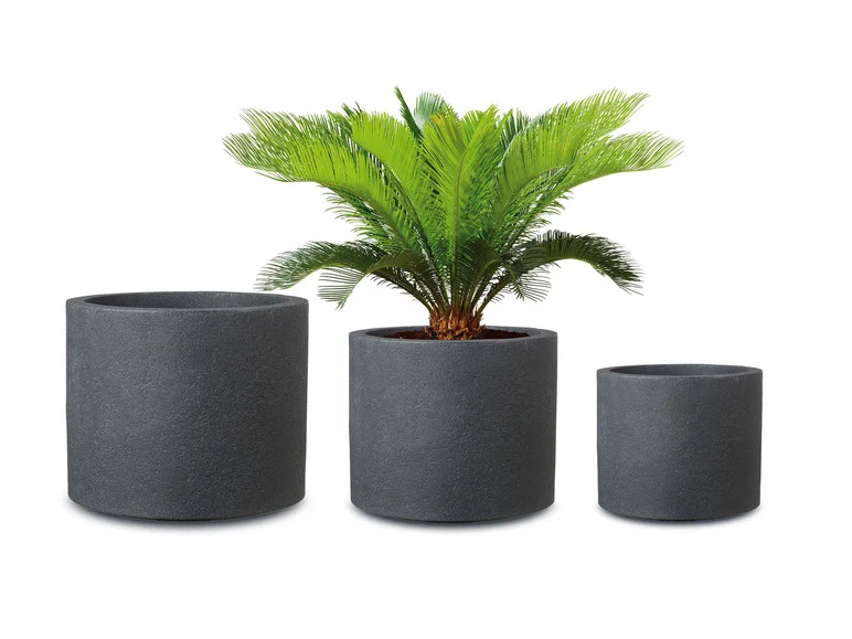 Pot à plantes « Riva », plastique, rond