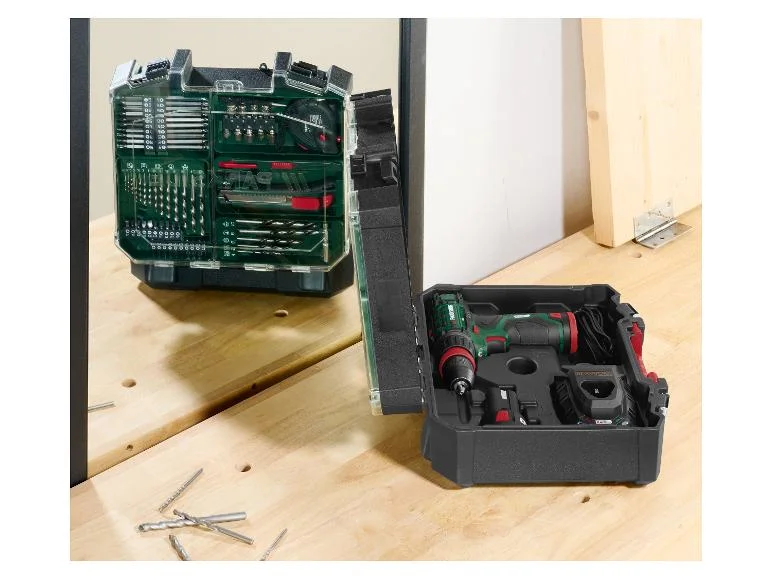 Perceuse-visseuse sans fil et accessoires PBSA 12 E4, 12 V