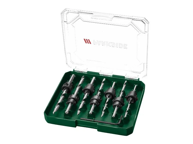 Set de forets fraiseurs, mèches ou fraises coniques