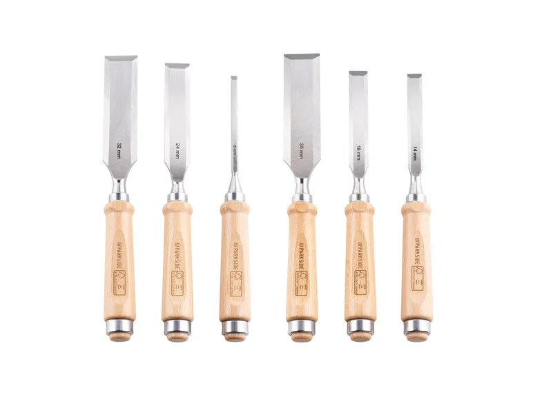 Set de 6 ciseaux à bois