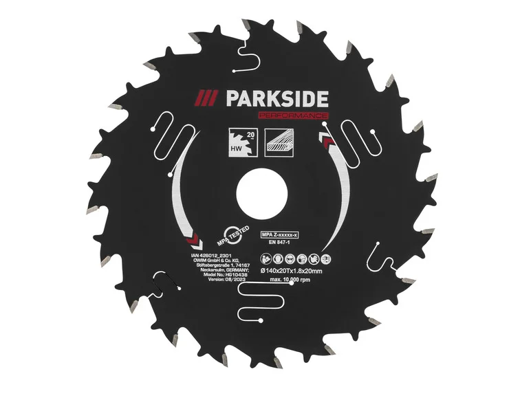 PARKSIDE PERFORMANCE® Lame de scie circulaire, 140 mm