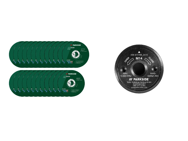 Lot de 25 disques à tronçonner le métal ou Écrou de serrage rapide