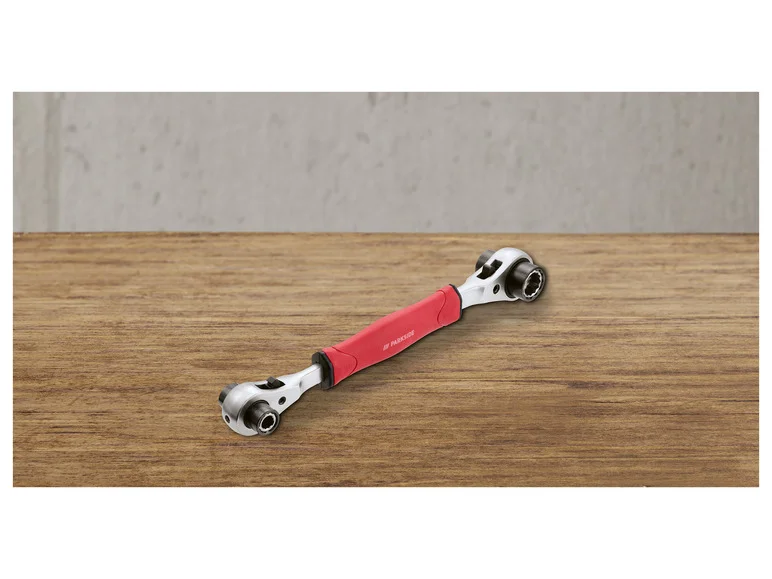 PARKSIDE® Clé multi-cliquet ou cliquet 8 en 1, poignée bi-matière