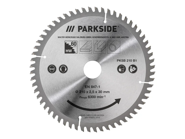 PARKSIDE® Lame de scie circulaire PKSB 210 B1, Ø 21 cm