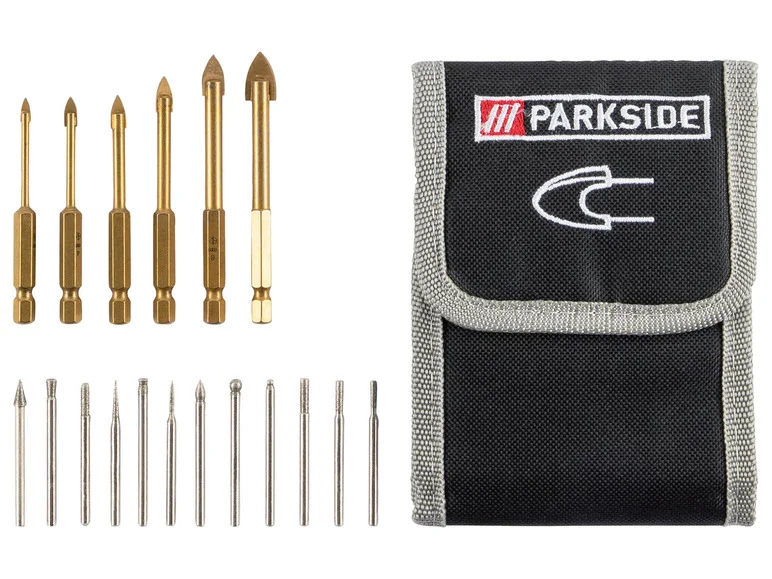 PARKSIDE® Jeux d'accessoires de perçage, 18 pièces