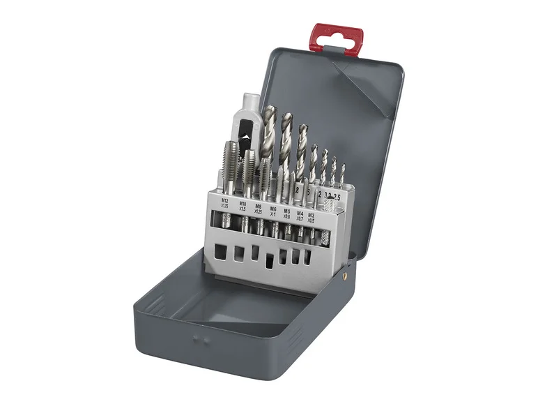 PARKSIDE® Set de forets et tarauds PBSS 15 A1, 15 pièces