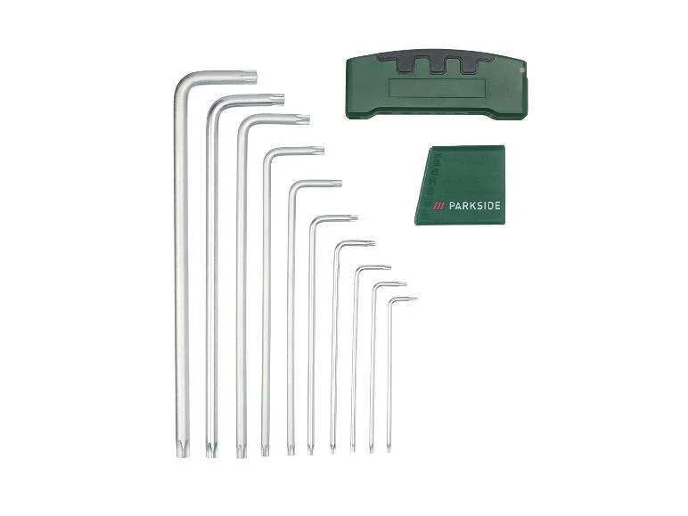 Jeu de clés mâles coudées en étoile