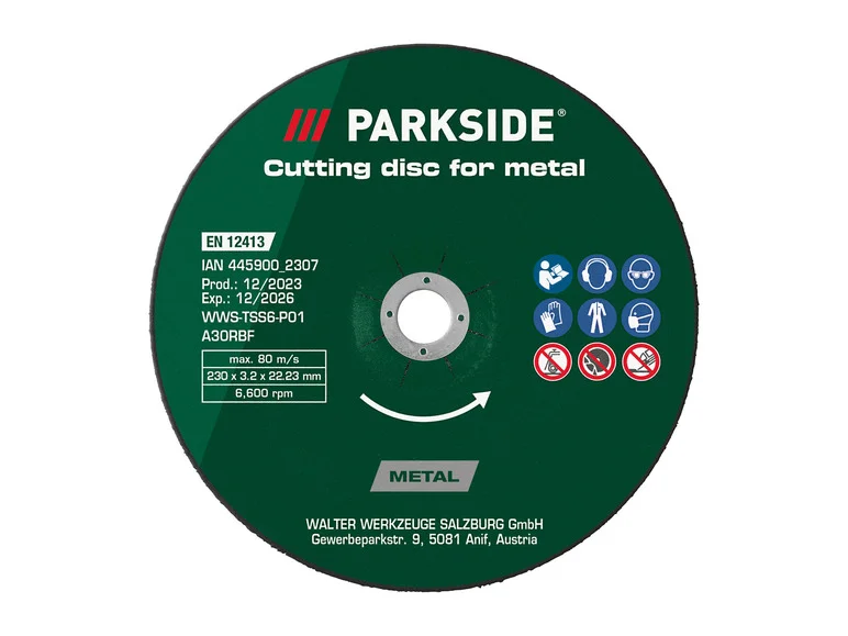 PARKSIDE® Kit de disques à tronçonner ou ébavurer ou Disque à tronçonner diamanté, Ø 230 mm