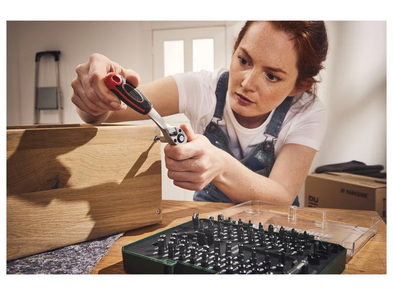 PARKSIDE® Set d'embouts et cliquet, 81 pièces